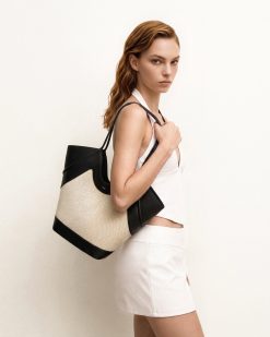 Alternative view of Maribel Panel Tote Bag - Black Canvas