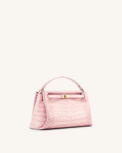 Alternative view of Carmen Top Handle Bag - Pink Croc