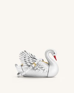 Alani Swan Shaped Crossbody Bag - Silver