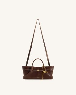 Alternative view of Maeve Dachshund Metal Charm Tote Bag - Dark Brown