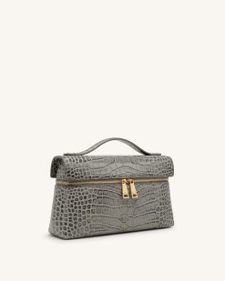 Alternative view of Thea Top Handle Bag - Grey Croc