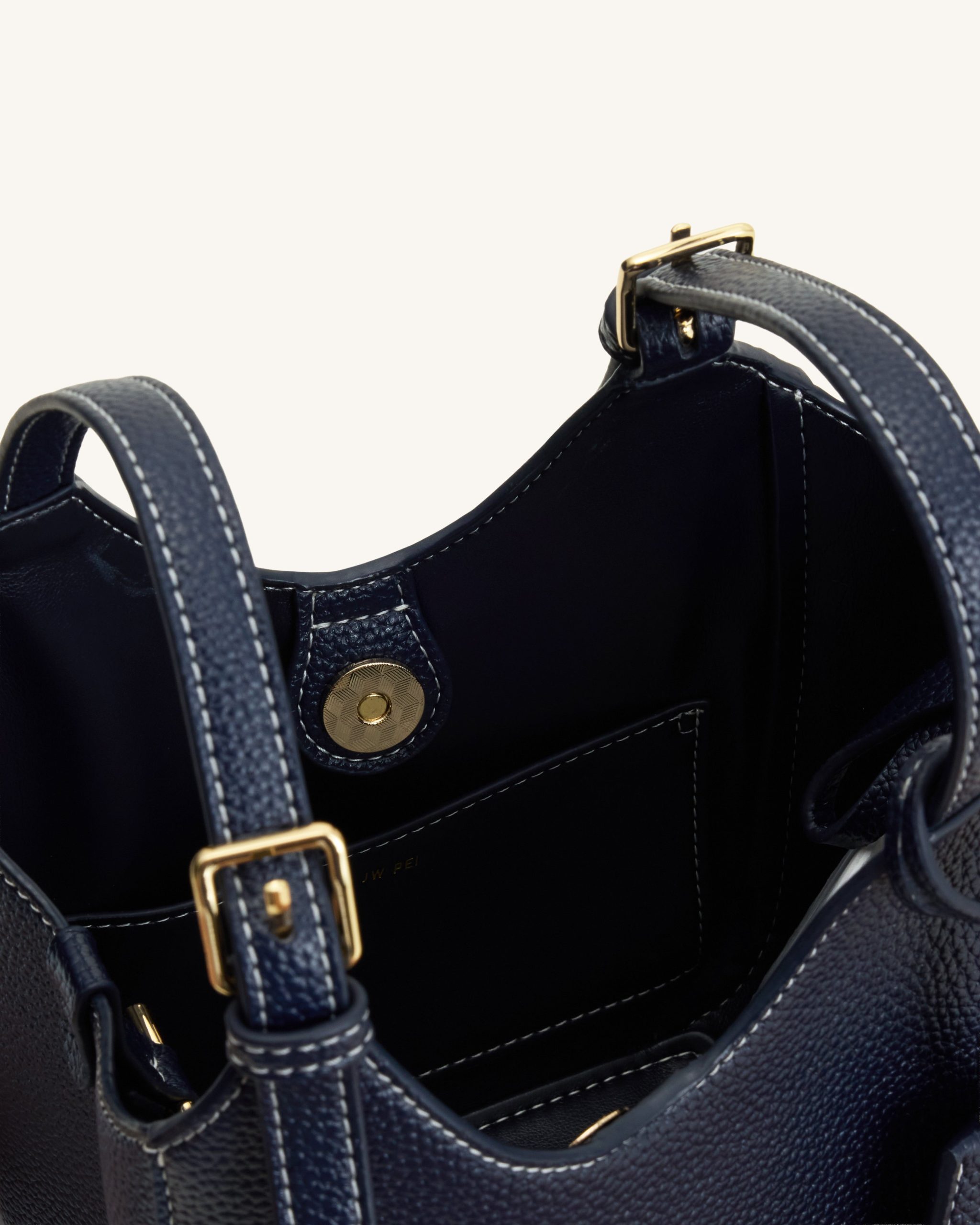 Ines Padlock Tote Bag - Navy - Image 7