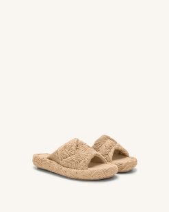 Alternative view of Lilah Woven Platform Sandal - Beige