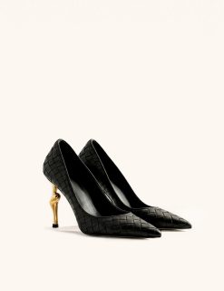 Alternative view of Hazel Woven Heels - Black