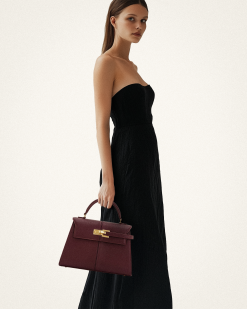 Alternative view of Elise Large Top Handle Bag - Claret