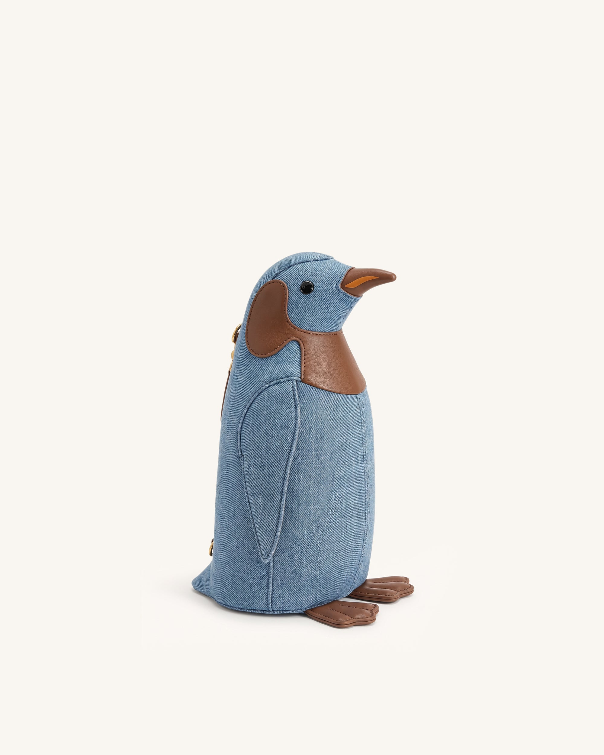 Pia Penguin Crossbody Bag - Blue Denim