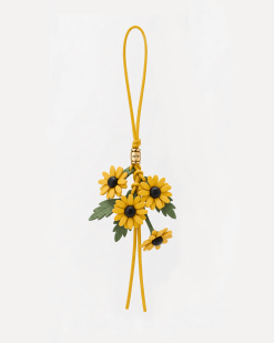 Black-Eyed Susan Cluster Bag Charm - Yellow